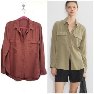 Aritzia The Group Babaton Utility Button Down Shirt